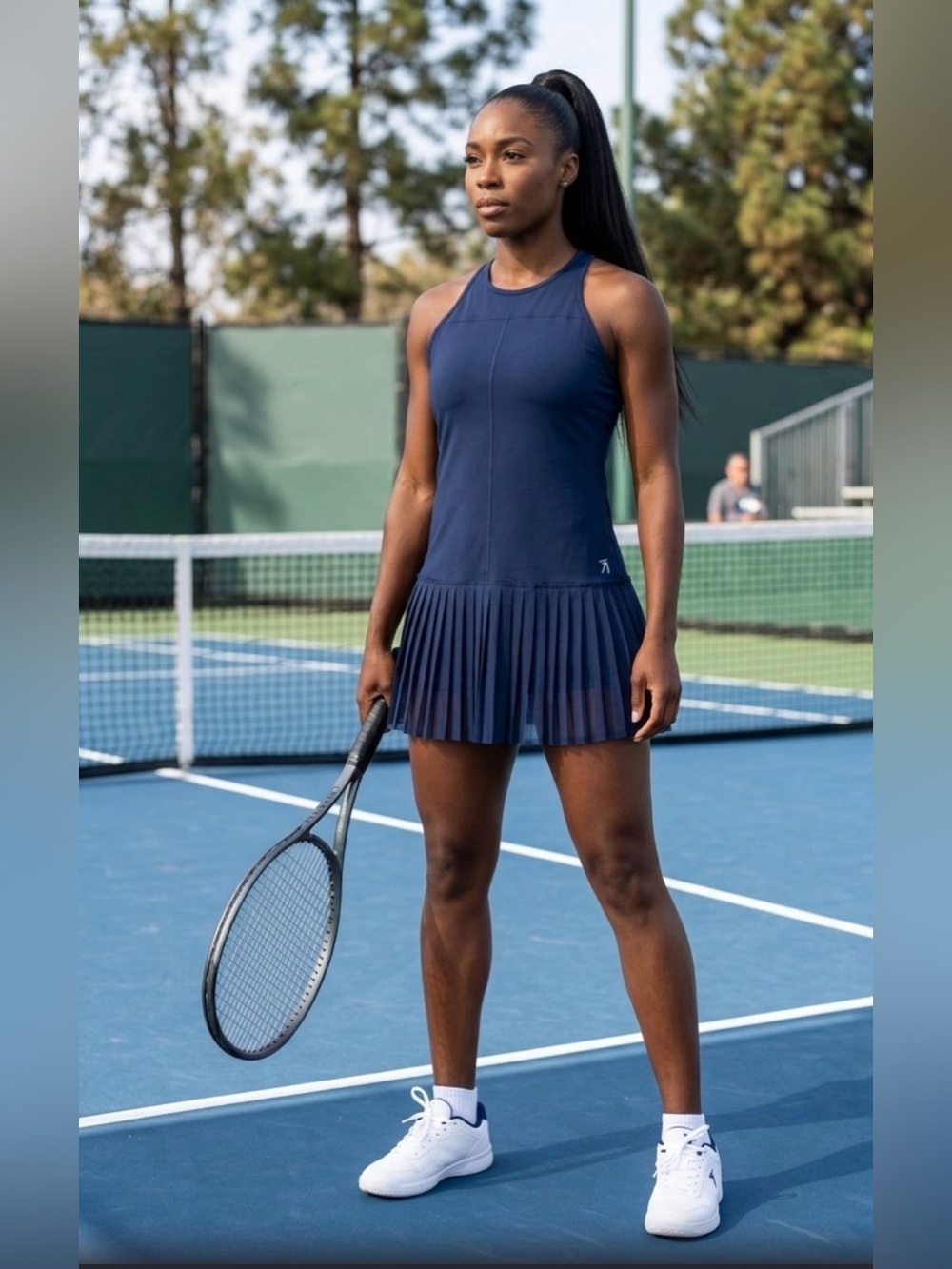 New Balance Women’s Navy Pleated Tennis Athletic Size XL Dress